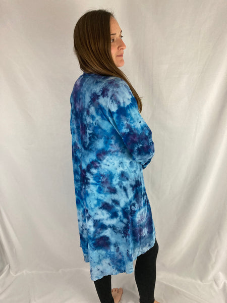 Women’s Blue Ocean Ice-dyed Half Moon Jacket, L
