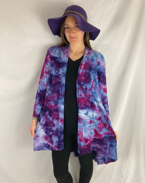 Women’s Purple/Amethyst Ice-dyed Half Moon Jacket, L