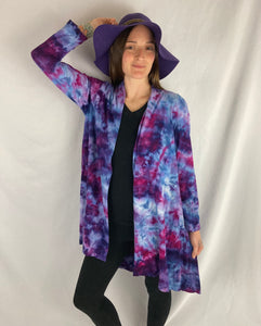 Women’s Purple/Amethyst Ice-dyed Half Moon Jacket, L