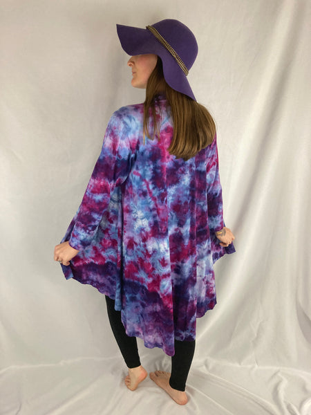 Women’s Purple/Amethyst Ice-dyed Half Moon Jacket, L