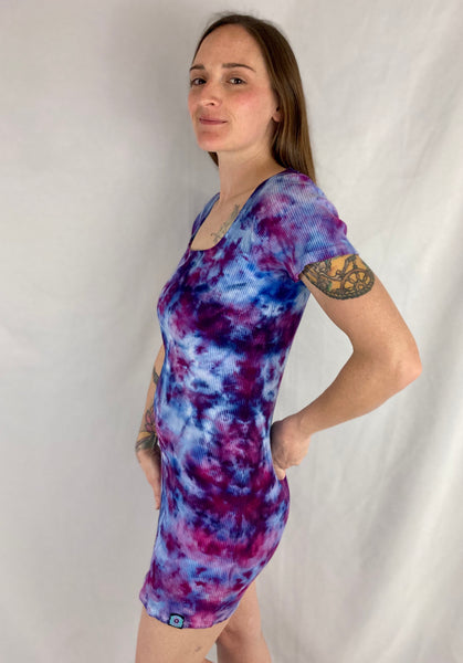 Women's Lilac Blush Ice-Dyed Mini Dress, XL