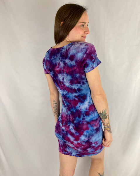 Women's Lilac Blush Ice-Dyed Mini Dress, XL