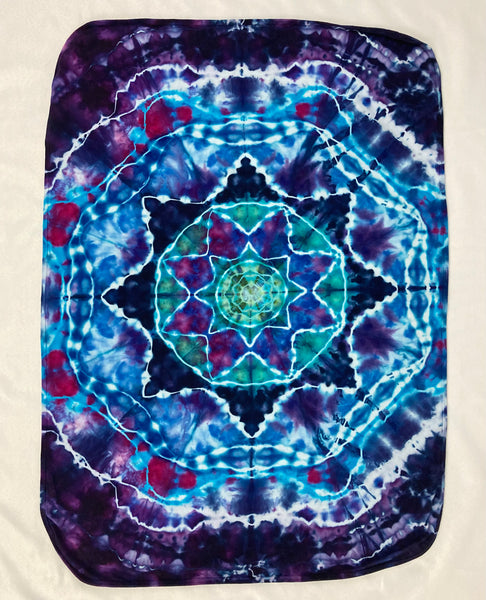 Baby Purple/Blue Mandala Ice-dyed Premium Blanket