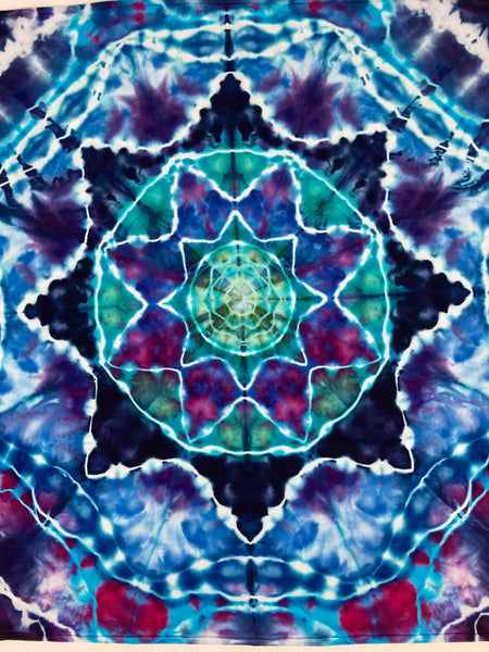 Baby Purple/Blue Mandala Ice-dyed Premium Blanket