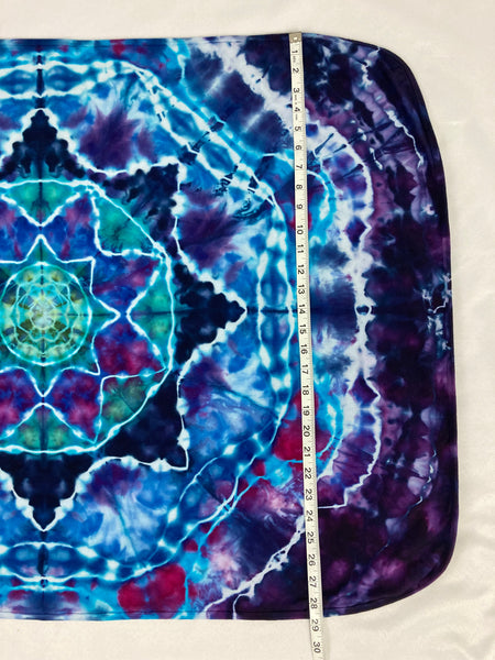 Baby Purple/Blue Mandala Ice-dyed Premium Blanket