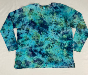 Adult Ocean Jasper Ice-Dyed Long-sleeve Tee, 3XL