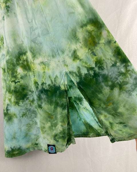 Ladies Green Crush Ice-Dyed Fairy Tank Dress, S