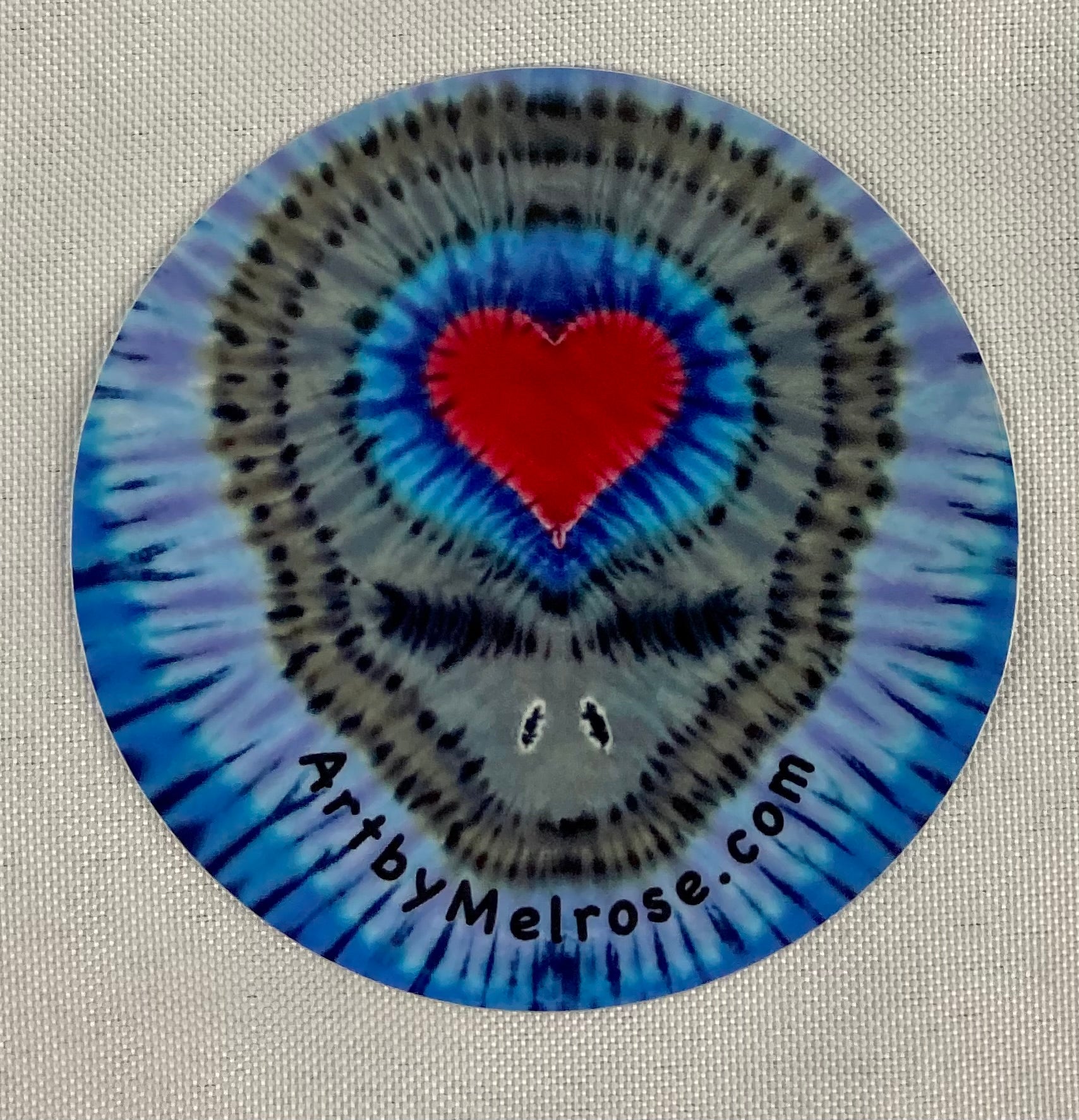 GD Inspired Stealie of Love Tie-dye Sticker