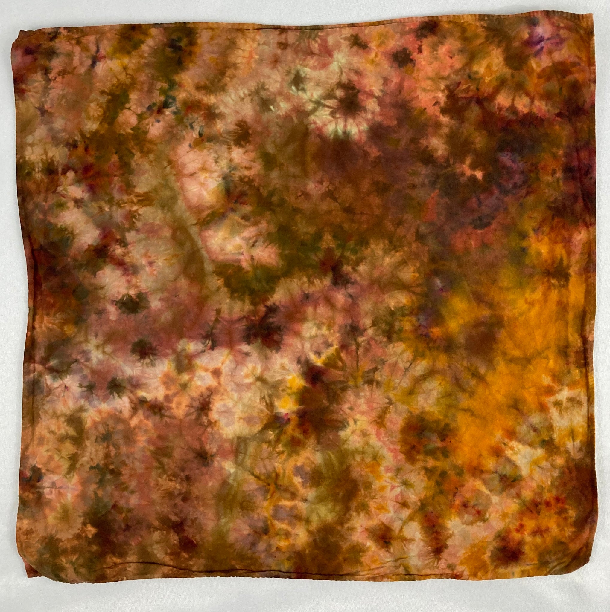 Marigold Scrunch Ice-Dyed Bandana