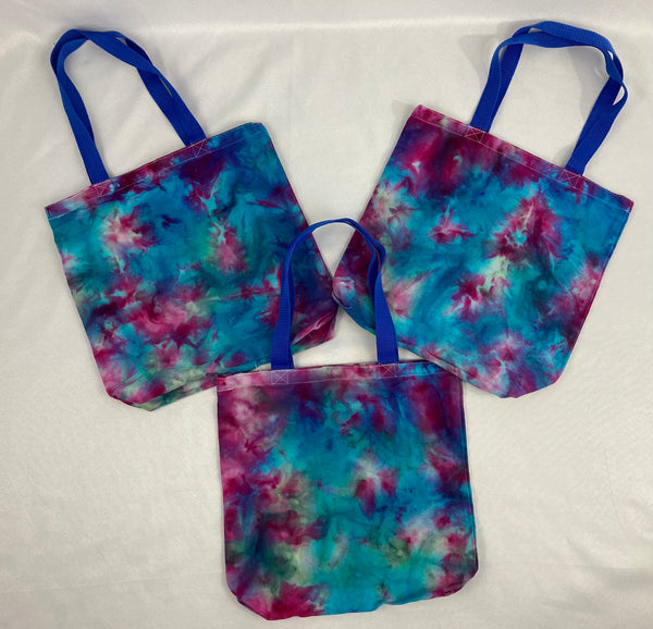 Amethyst/Jade Ice-Dyed Canvas Tote Bag
