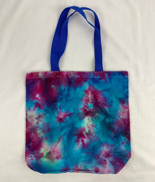 Amethyst/Jade Ice-Dyed Canvas Tote Bag