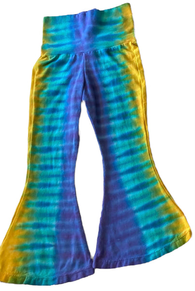 Kids Jewel Tones Tie-dyed Bells, Handmade in USA, Size 2T