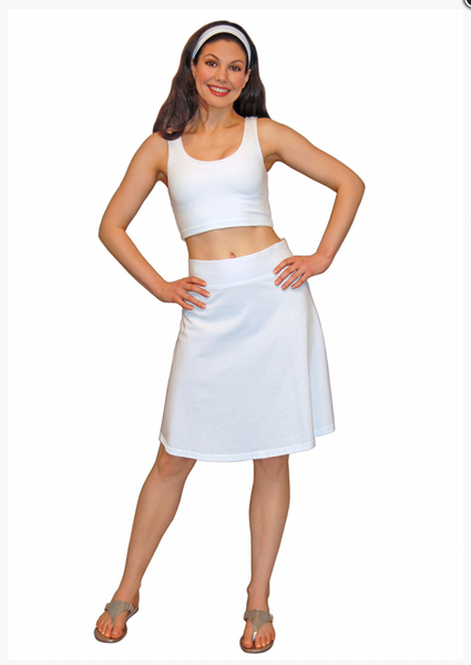 Women's Blue/Pink Tie-Dyed Skirt, L