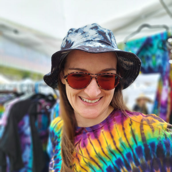 Adult Multi-Colored Tie-dyed Bucket Hats
