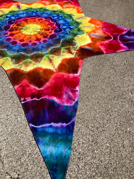 Approx 44" Mandala Star Tie-dyed Mini Tapestry/Wall Hanging