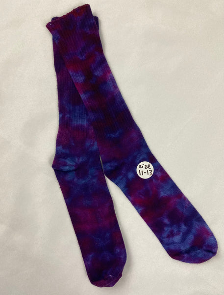 Adult Multi-Color Ice/Tie-Dyed Bamboo Socks, 11-13