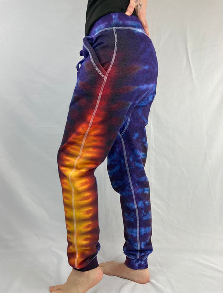 Adult Purple Sunset Tie-Dyed Jogger Sweatpants, S