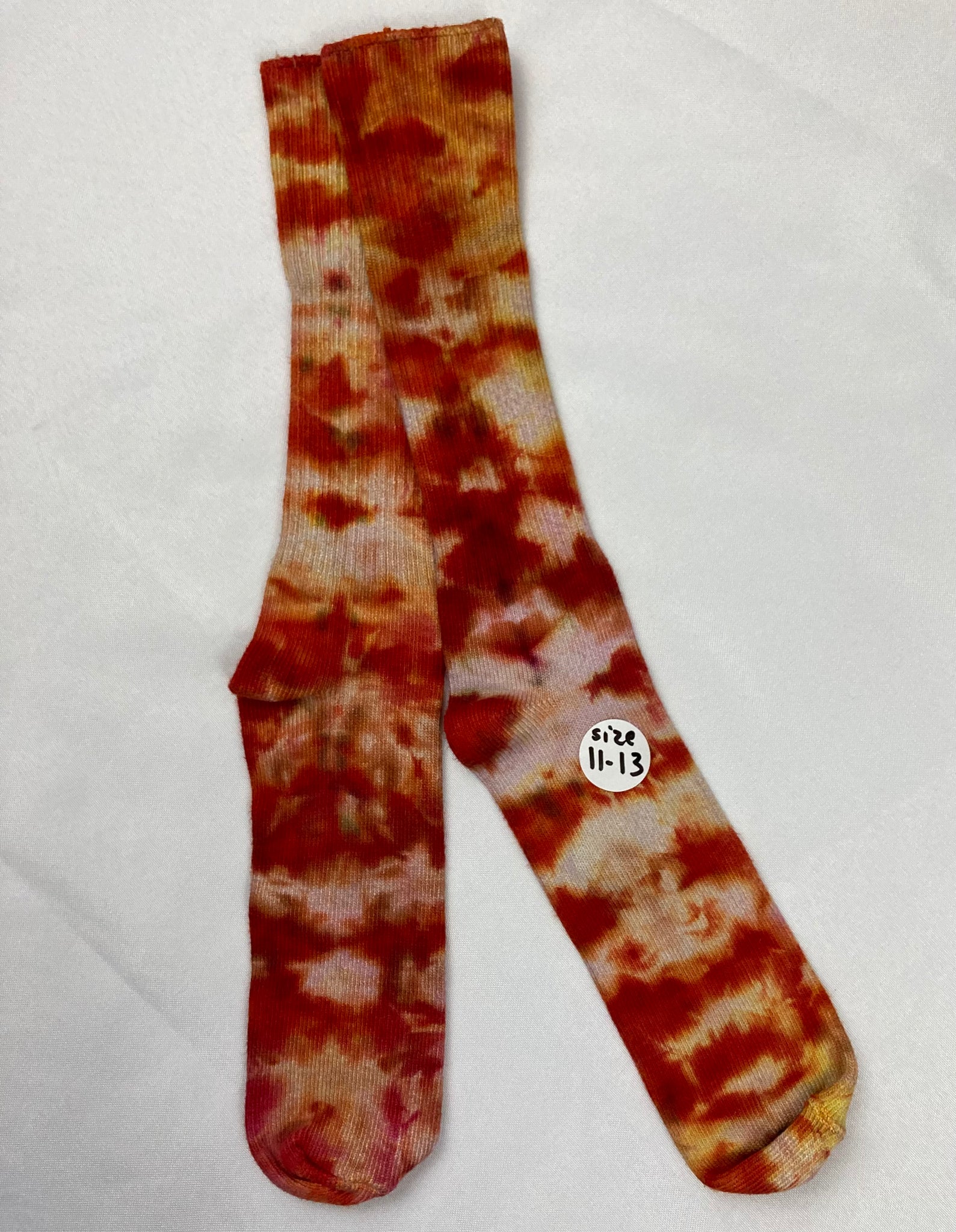 Adult Multi-Color Ice/Tie-Dyed Bamboo Socks, 11-13