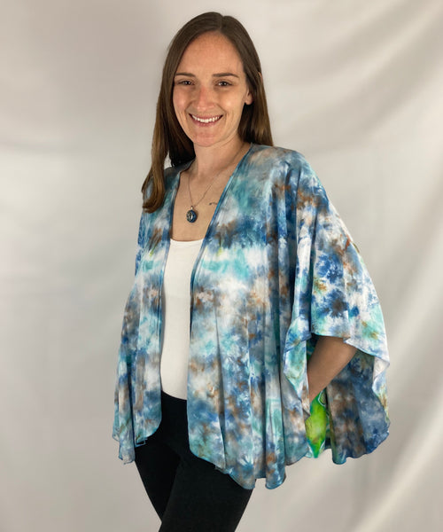 Women's Sky Mandala Rayon Ice-dyed Shawl, O/S