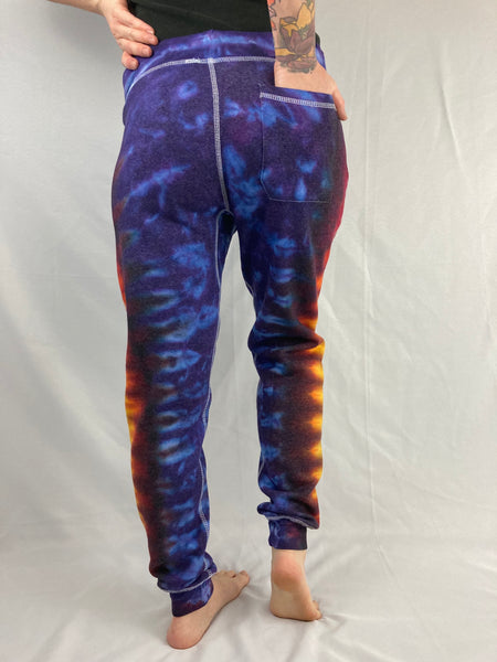 Adult Purple Sunset Tie-Dyed Jogger Sweatpants, S