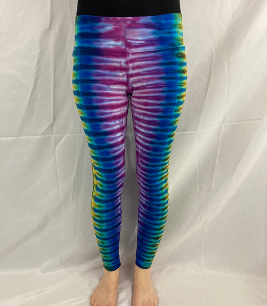 Ladies Earthtone Tie-Dyed Leggings, XL