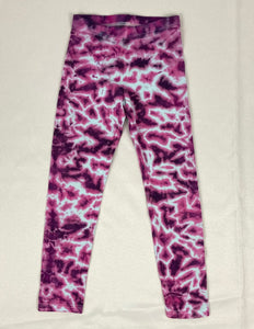 Girls Pink Crush Tie-Dyed Leggings, S (6-7)