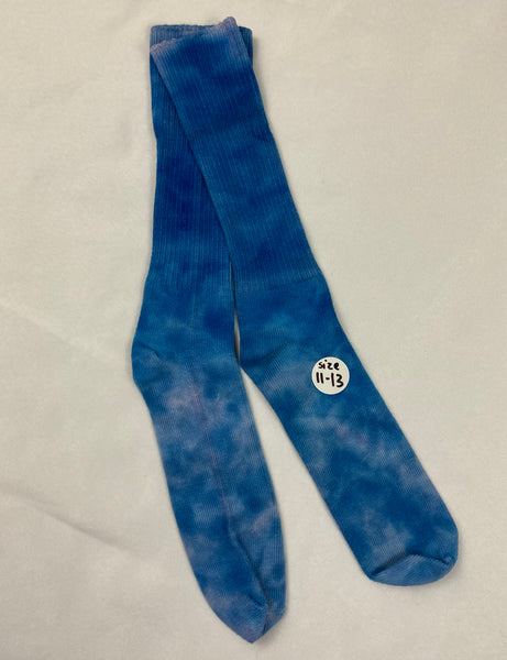 Adult Multi-Color Ice/Tie-Dyed Bamboo Socks, 11-13