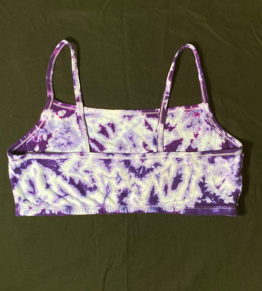 Women's Ice Purple Tie-dyed Bralette, S-M