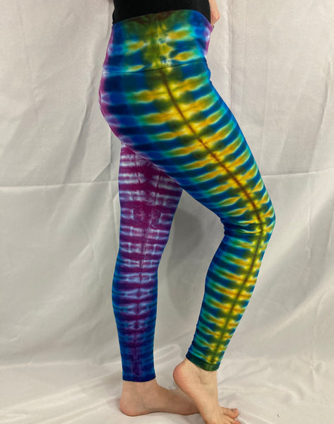 Ladies Earthtone Tie-Dyed Leggings, XL