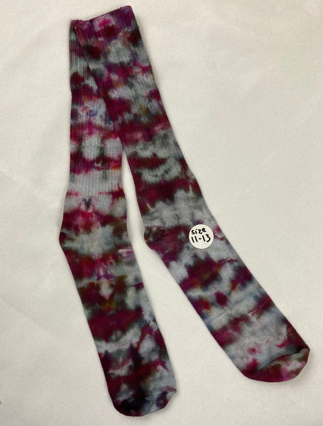 Adult Multi-Color Ice/Tie-Dyed Bamboo Socks, 11-13